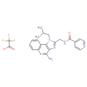 874327-02-3  4-Pyridinecarboxamide,N-[[4-amino-1-(2-methylpropyl)-1H-imidazo[4,5-c]quinolin-2-yl]methyl]-,trifluoroacetate
