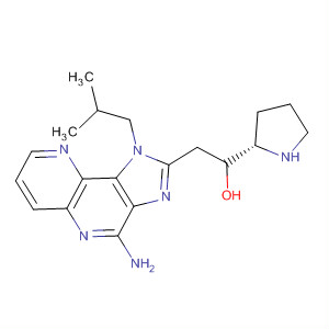 874330-33-3  2-Pyrrolidinemethanol,1-[[4-amino-1-(2-methylpropyl)-1H-imidazo[4,5-c][1,5]naphthyridin-2-yl]methyl]-, (2S)-