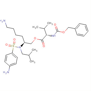 874339-87-4  L-Valine, N-[(phenylmethoxy)carbonyl]-,(2S)-6-amino-2-[[(4-aminophenyl)sulfonyl](2-methylpropyl)amino]hexylester