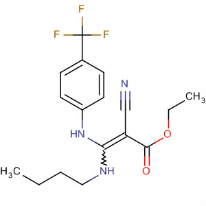 874349-59-4  2-Propenoic acid,3-(butylamino)-2-cyano-3-[[4-(trifluoromethyl)phenyl]amino]-, ethyl ester