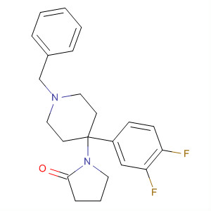 874352-42-8  2-Pyrrolidinone,1-[4-(3,4-difluorophenyl)-1-(phenylmethyl)-4-piperidinyl]-