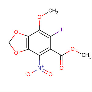 874361-50-9  1,3-Benzodioxole-5-carboxylic acid, 6-iodo-7-methoxy-4-nitro-, methylester