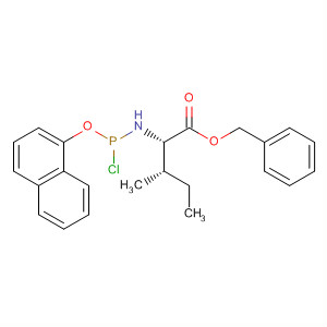 874362-16-0  L-Isoleucine, N-[chloro(1-naphthalenyloxy)phosphinyl]-, phenylmethylester