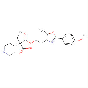 874366-48-0  4-Piperidineacetic acid,a-ethyl-1-[[2-[2-(4-methoxyphenyl)-5-methyl-4-oxazolyl]ethoxy]carbonyl]-