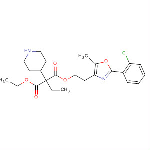 874366-49-1  4-Piperidineacetic acid,1-[[2-[2-(2-chlorophenyl)-5-methyl-4-oxazolyl]ethoxy]carbonyl]-a-ethyl-,ethyl ester