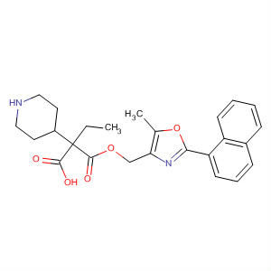 874366-60-6  4-Piperidineacetic acid,a-ethyl-1-[[[5-methyl-2-(1-naphthalenyl)-4-oxazolyl]methoxy]carbonyl]-