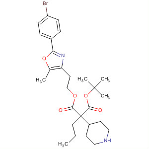 874366-80-0  4-Piperidineacetic acid,1-[[2-[2-(4-bromophenyl)-5-methyl-4-oxazolyl]ethoxy]carbonyl]-a-propyl-,1,1-dimethylethyl ester