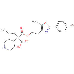 874366-81-1  4-Piperidineacetic acid,1-[[2-[2-(4-bromophenyl)-5-methyl-4-oxazolyl]ethoxy]carbonyl]-a-propyl-