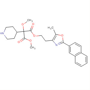 874367-29-0  4-Piperidineacetic acid,a-methoxy-1-[[2-[5-methyl-2-(2-naphthalenyl)-4-oxazolyl]ethoxy]carbonyl]-, methyl ester