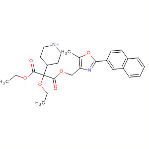 874367-33-6  4-Piperidineacetic acid,a-ethoxy-1-[[[5-methyl-2-(2-naphthalenyl)-4-oxazolyl]methoxy]carbonyl]-,ethyl ester
