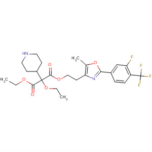 874367-37-0  4-Piperidineacetic acid,a-ethoxy-1-[[2-[2-[3-fluoro-4-(trifluoromethyl)phenyl]-5-methyl-4-oxazolyl]ethoxy]carbonyl]-, ethyl ester