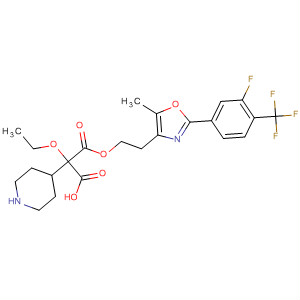 874367-38-1  4-Piperidineacetic acid,a-ethoxy-1-[[2-[2-[3-fluoro-4-(trifluoromethyl)phenyl]-5-methyl-4-oxazolyl]ethoxy]carbonyl]-