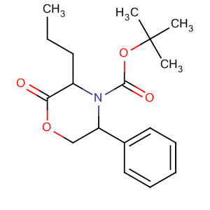 874368-14-6  4-Morpholinecarboxylic acid, 2-oxo-5-phenyl-3-propyl-,1,1-dimethylethyl ester, (3R,5R)- 874368-14-6  4-Morpholinecarboxylic acid, 2-oxo-5-phenyl-3-propyl-,1,1-dimethylethyl ester, (3R,5R)-
