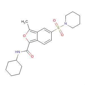 874372-79-9  2-Benzofurancarboxamide,N-cyclohexyl-3-methyl-5-(1-piperidinylsulfonyl)-