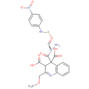 874373-73-6  3,4-Quinolinedicarboxylic acid, 2-(methoxymethyl)-,4-[2-[[(4-nitrophenyl)amino]thioxomethyl]hydrazide]