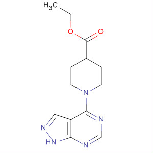 874382-53-3  4-Piperidinecarboxylic acid, 1-(1H-pyrazolo[3,4-d]pyrimidin-4-yl)-, ethylester