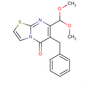 874448-12-1  5H-Thiazolo[3,2-a]pyrimidin-5-one,7-(dimethoxymethyl)-6-(phenylmethyl)-