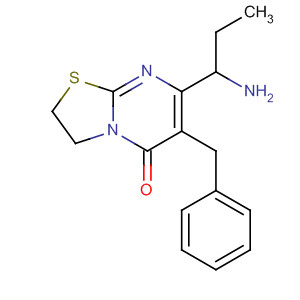 874448-26-7  5H-Thiazolo[3,2-a]pyrimidin-5-one,7-(1-aminopropyl)-2,3-dihydro-6-(phenylmethyl)-