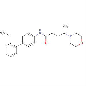 874450-38-1  4-Morpholinepentanamide, N-(2'-ethyl[1,1'-biphenyl]-4-yl)-