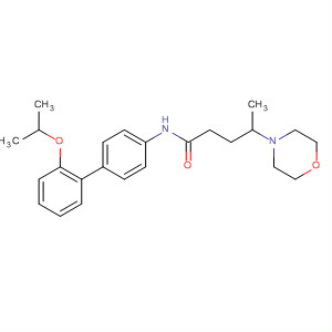 874450-39-2  4-Morpholinepentanamide, N-[2'-(1-methylethoxy)[1,1'-biphenyl]-4-yl]-