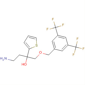 874469-84-8  2-Thiophenemethanol,a-(2-aminoethyl)-a-[[[3,5-bis(trifluoromethyl)phenyl]methoxy]methyl]-