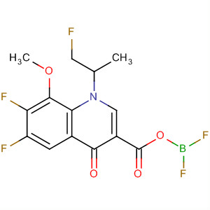 874482-64-1  4(1H)-Quinolinone,3-[[(difluoroboryl)oxy]carbonyl]-6,7-difluoro-1-(2-fluoro-1-methylethyl)-8-methoxy-