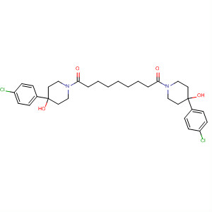 874484-68-1  4-Piperidinol, 1,1'-(1,9-dioxo-1,9-nonanediyl)bis[4-(4-chlorophenyl)- 874484-68-1  4-Piperidinol, 1,1'-(1,9-dioxo-1,9-nonanediyl)bis[4-(4-chlorophenyl)-
