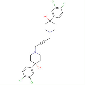 874484-92-1  4-Piperidinol, 1,1'-(2-butyne-1,4-diyl)bis[4-(3,4-dichlorophenyl)- 874484-92-1  4-Piperidinol, 1,1'-(2-butyne-1,4-diyl)bis[4-(3,4-dichlorophenyl)-