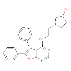 873305-59-0  3-Pyrrolidinol, 1-[2-[(5,6-diphenylfuro[2,3-d]pyrimidin-4-yl)amino]ethyl]-