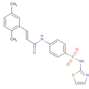 873307-35-8  2-Propenamide,3-(2,5-dimethylphenyl)-N-[4-[(2-thiazolylamino)sulfonyl]phenyl]-, (2E)-