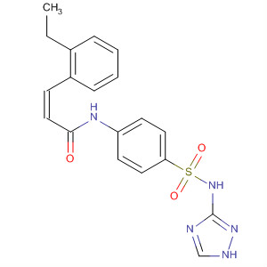 873307-43-8  2-Propenamide,3-(2-ethylphenyl)-N-[4-[(1H-1,2,4-triazol-3-ylamino)sulfonyl]phenyl]-,(2Z)-