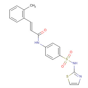 873307-45-0  2-Propenamide,3-(2-methylphenyl)-N-[4-[(2-thiazolylamino)sulfonyl]phenyl]-, (2E)-