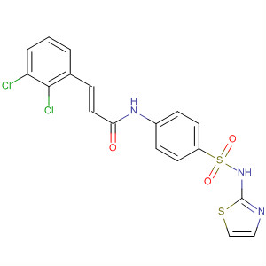 873307-96-1  2-Propenamide,3-(2,3-dichlorophenyl)-N-[4-[(2-thiazolylamino)sulfonyl]phenyl]-, (2E)-