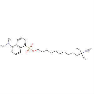 873309-18-3  1-Naphthalenesulfonic acid, 5-(dimethylamino)-,11-isocyano-11-methyldodecyl ester