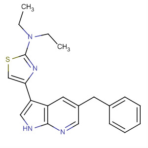 873311-52-5  2-Thiazolamine,N,N-diethyl-4-[5-(phenylmethyl)-1H-pyrrolo[2,3-b]pyridin-3-yl]-