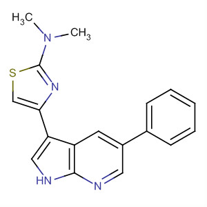 873311-76-3  2-Thiazolamine,N,N-dimethyl-4-(5-phenyl-1H-pyrrolo[2,3-b]pyridin-3-yl)-