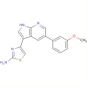 873311-81-0  2-Thiazolamine, 4-[5-(3-methoxyphenyl)-1H-pyrrolo[2,3-b]pyridin-3-yl]-