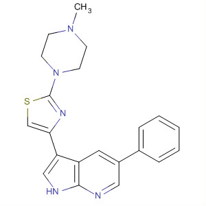 873311-85-4 1H-Pyrrolo[2,3-b]pyridine,3-[2-(4-methyl-1-piperazinyl)-4-thiazolyl]-5-phenyl-