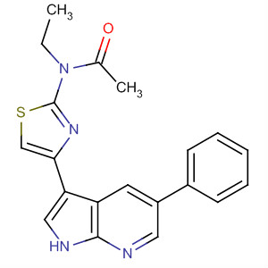 873311-94-5  Acetamide,N-ethyl-N-[4-(5-phenyl-1H-pyrrolo[2,3-b]pyridin-3-yl)-2-thiazolyl]-