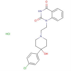 873313-53-2  2,4(1H,3H)-Quinazolinedione,1-[2-[4-(4-chlorophenyl)-4-hydroxy-1-piperidinyl]ethyl]-,monohydrochloride