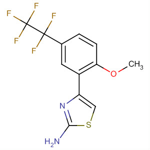 873314-97-7  2-Thiazolamine, 4-[2-methoxy-5-(pentafluoroethyl)phenyl]-