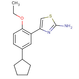 873315-04-9  2-Thiazolamine, 4-(5-cyclopentyl-2-ethoxyphenyl)-