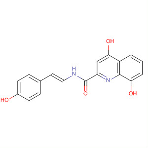 873334-33-9  2-Quinolinecarboxamide,4,8-dihydroxy-N-[(1E)-2-(4-hydroxyphenyl)ethenyl]-