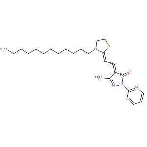 873335-86-5  3H-Pyrazol-3-one,4-[(3-dodecyl-2-thiazolidinylidene)ethylidene]-2,4-dihydro-5-methyl-2-(2-pyridinyl)-