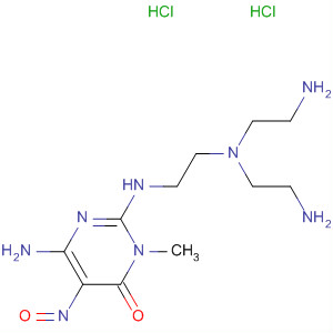 873432-05-4  4(3H)-Pyrimidinone,6-amino-2-[[2-[bis(2-aminoethyl)amino]ethyl]amino]-3-methyl-5-nitroso-,dihydrochloride
