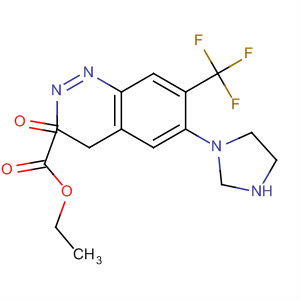 873434-42-5  2-Quinoxalinecarboxylic acid,3,4-dihydro-6-(1H-imidazol-1-yl)-3-oxo-7-(trifluoromethyl)-, ethyl ester