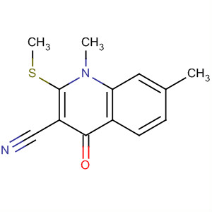 873437-90-2  3-Quinolinecarbonitrile, 1,4-dihydro-1,7-dimethyl-2-(methylthio)-4-oxo-