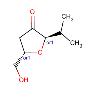 873438-04-1  3(2H)-Furanone, dihydro-5-(hydroxymethyl)-2-(1-methylethyl)-,(2R,5S)-rel-