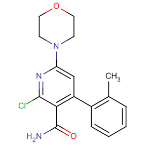 873443-63-1  3-Pyridinecarboxamide, 2-chloro-4-(2-methylphenyl)-6-(4-morpholinyl)-