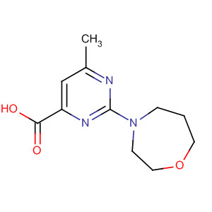 873450-15-8  4-Pyrimidinecarboxylic acid,6-methyl-2-(tetrahydro-1,4-oxazepin-4(5H)-yl)-